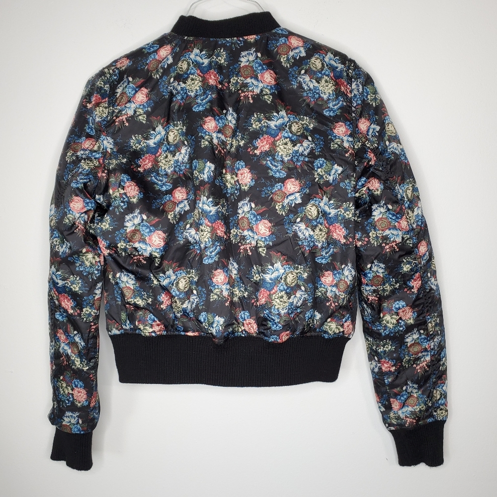 20) AE Reversible Floral Bomber Jacket *As Seen on Jenna Tatum* Sz. S - Picture 12 of 12